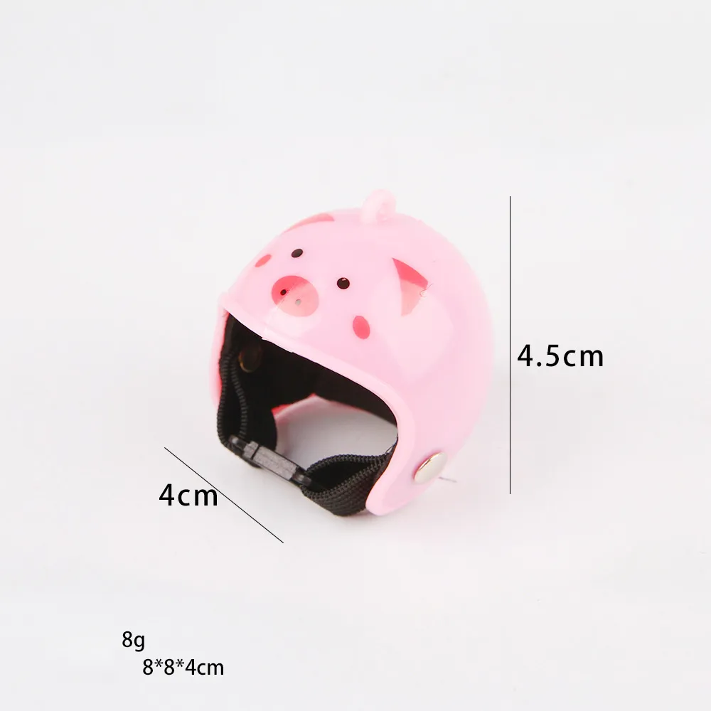 Hens Helmet Chicken Pet Safety Funny Parrot Bird Hat Headwear Small Hard Costumes Accessories For Parakeet - Pink