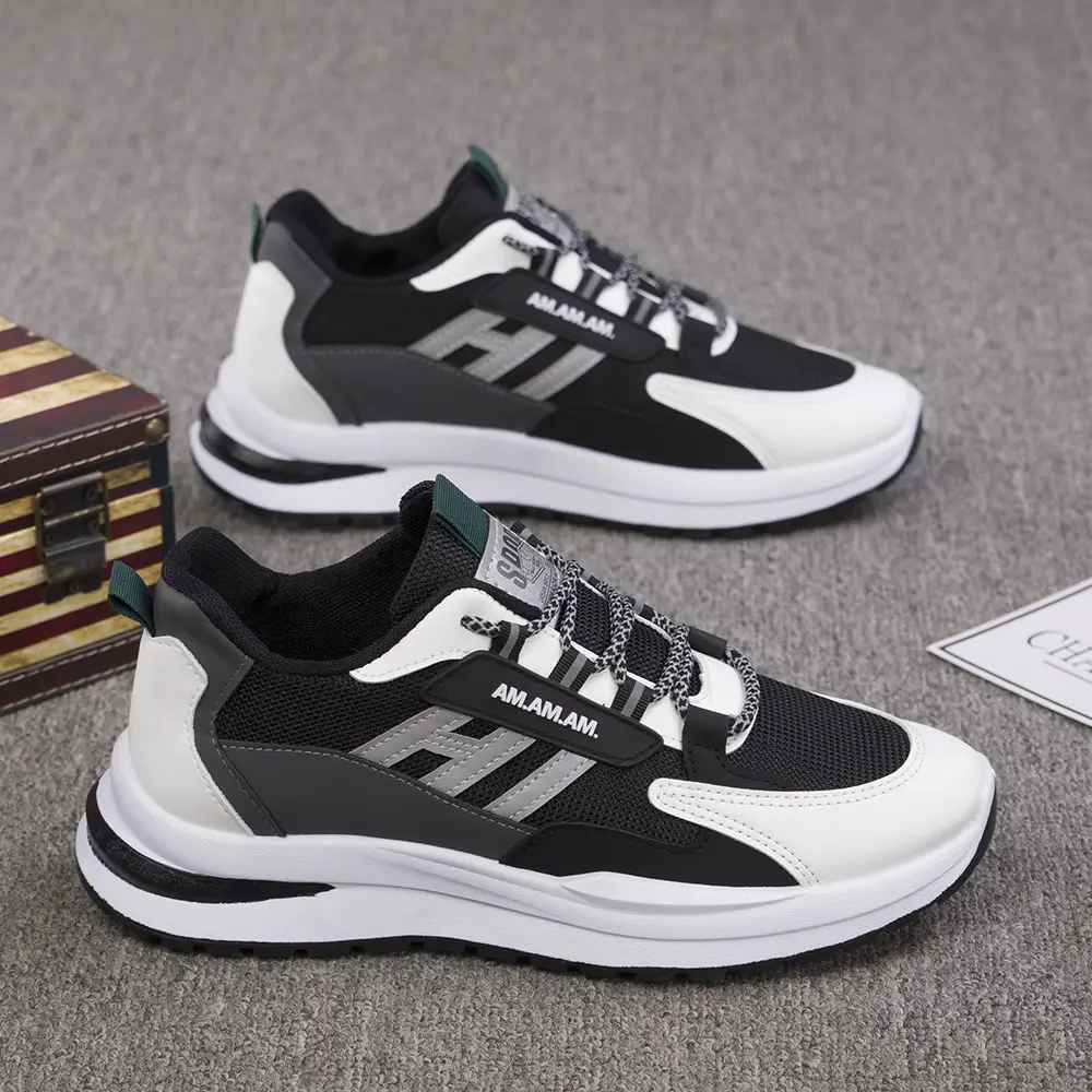 New Sneakers Men's Flying Weaving Mesh Surface