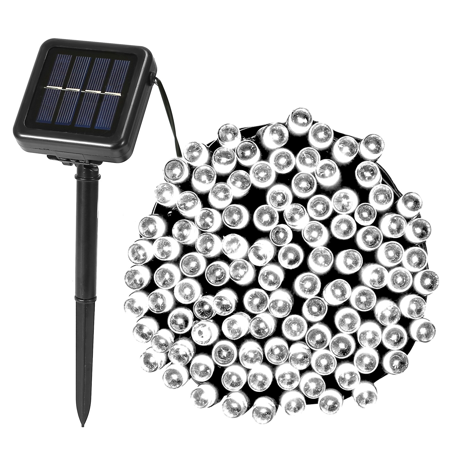 1Pc 200 LED 22M Solar String Lights With 8 Lighting Modes IP44 Waterproof For Ch