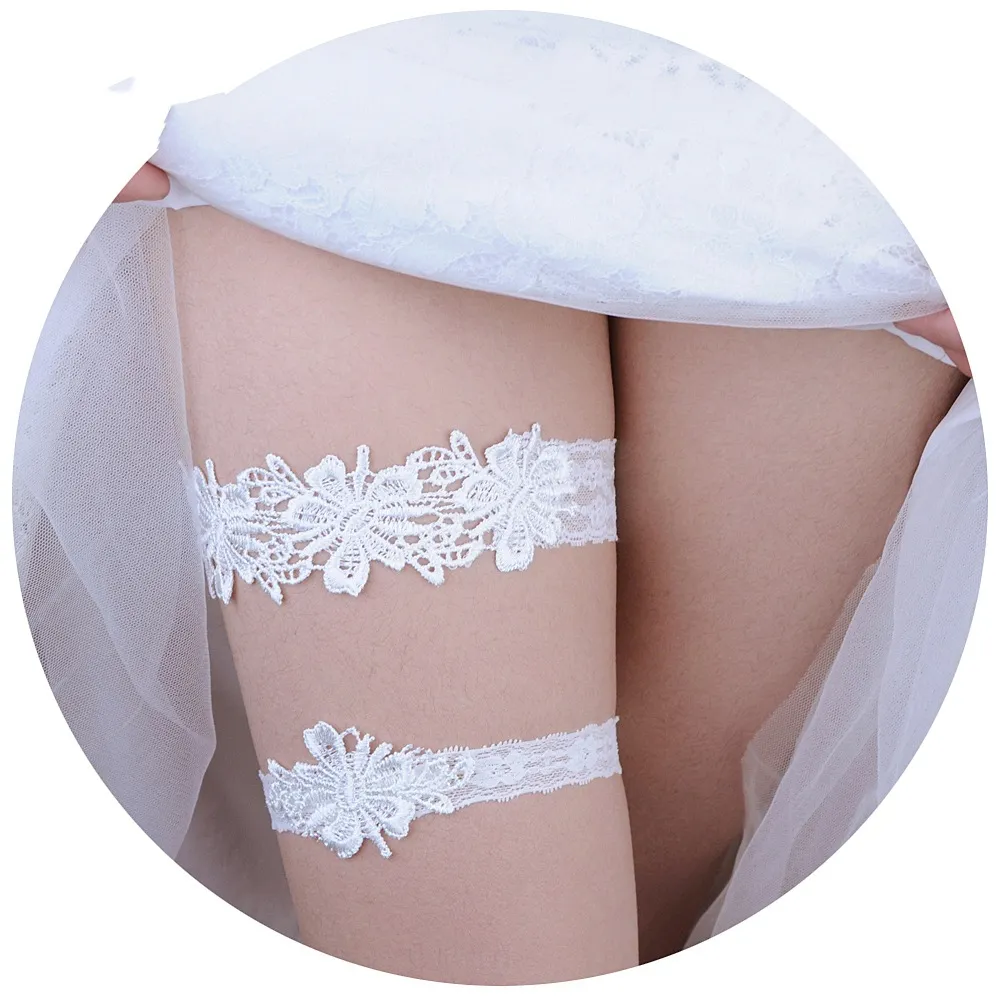 Garter Belt Set Socks Lace Leg Straps