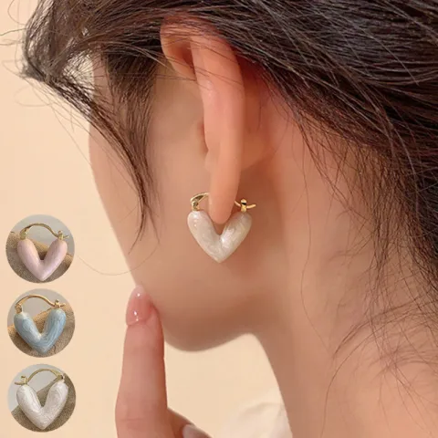 Heart Love Earrings for Women Fashion Accessories Jewelry