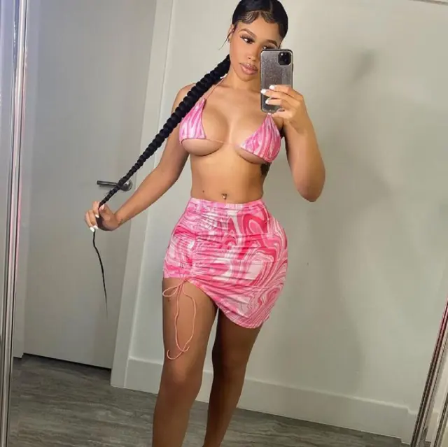 New Women's Sexy Small Vest, Slim Fit, Short Skirt, Fashionable Casual Suit, Women Pink - Shop at LoveMi