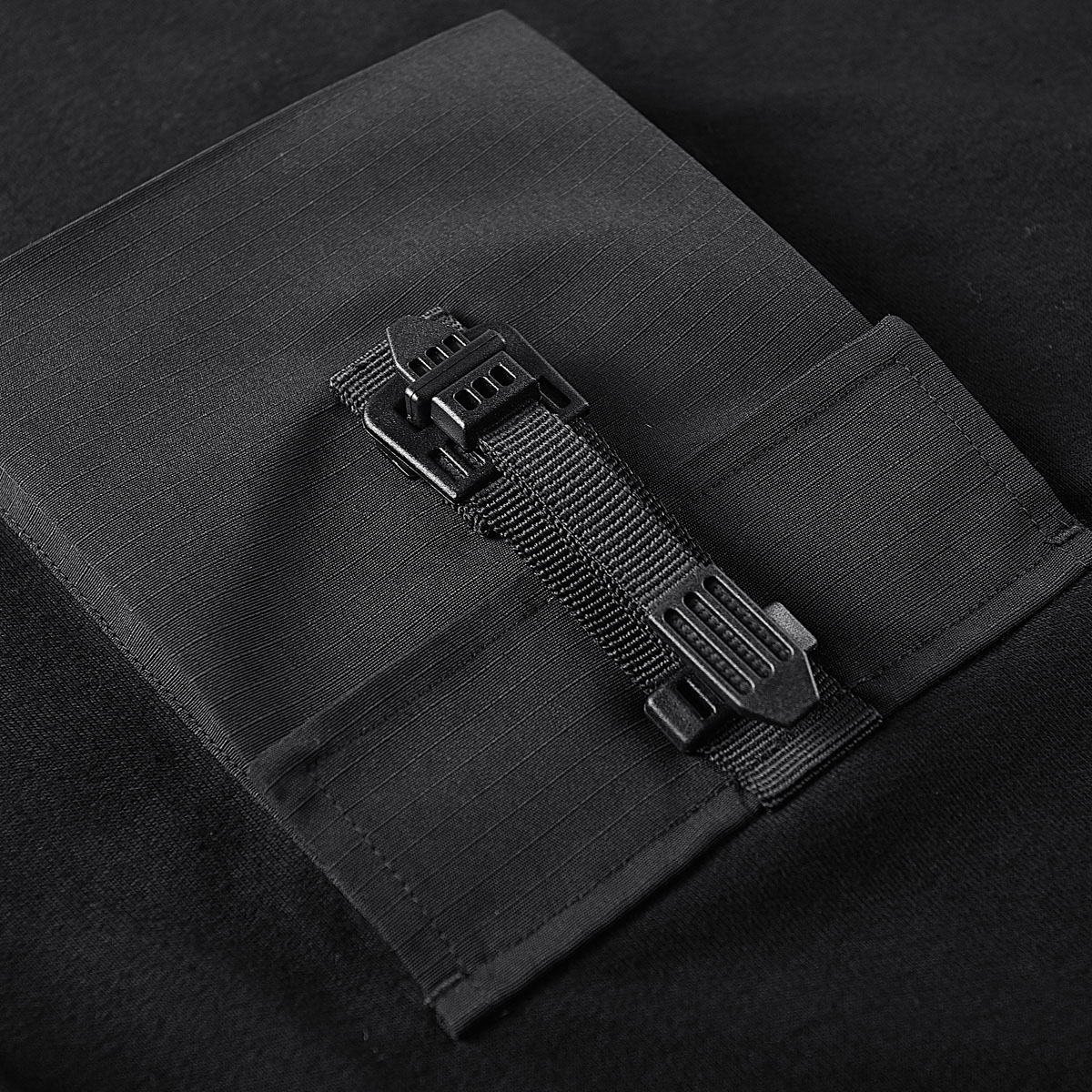 Men's Loose Function Wind Pocket Work Bottom Shirt Top