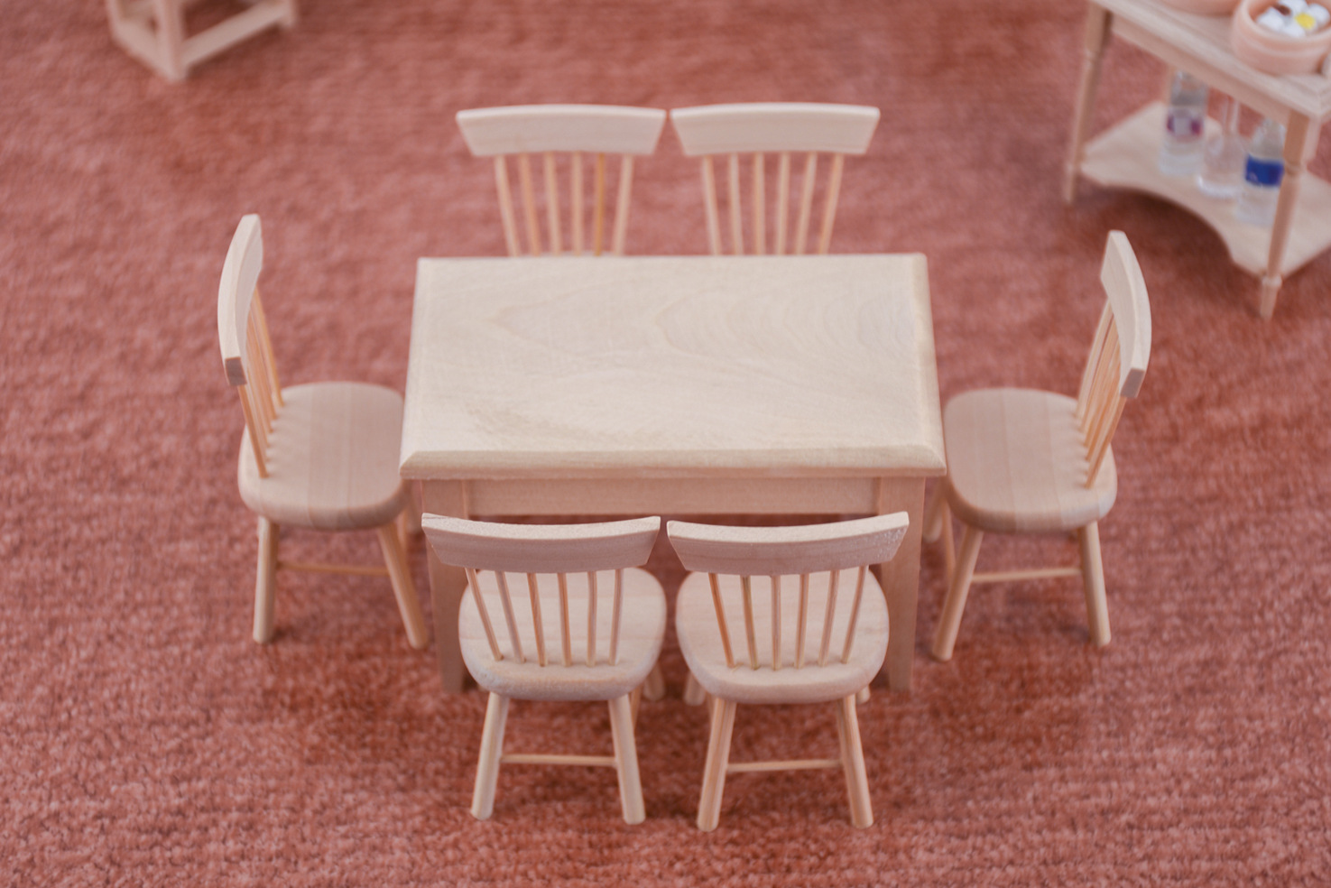 One table six chairs model