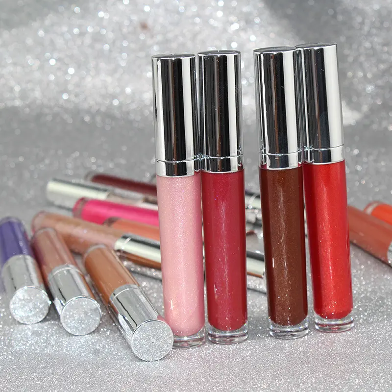 Pearl Lip Gloss Clear Lip Oil Logo-free Round Tube