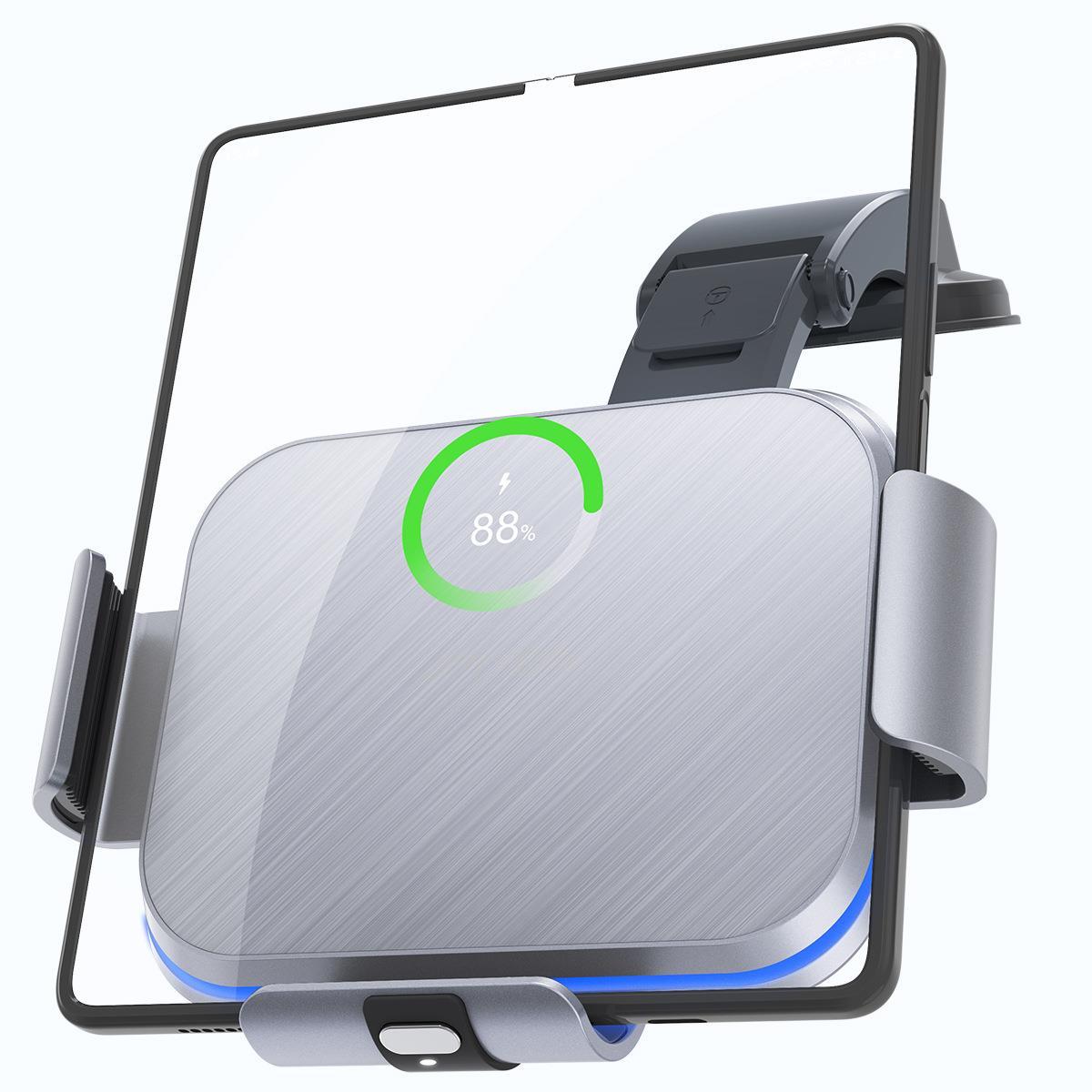 S8 Double Coil Folding Screen Car Mount Wireless Charging - Image 6