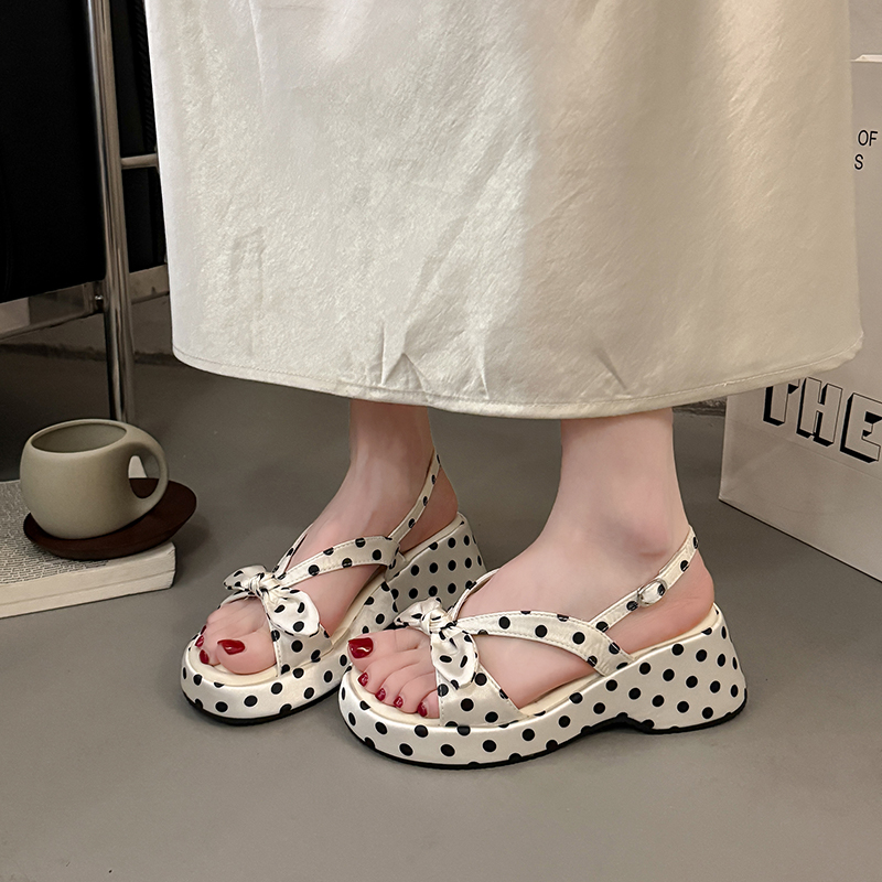 Platform Wedge Slingback Sandals