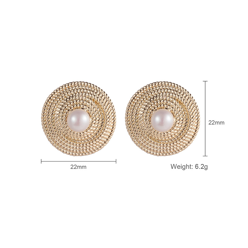 Metal Personality Sweet Trend Simple Irregular Earrings