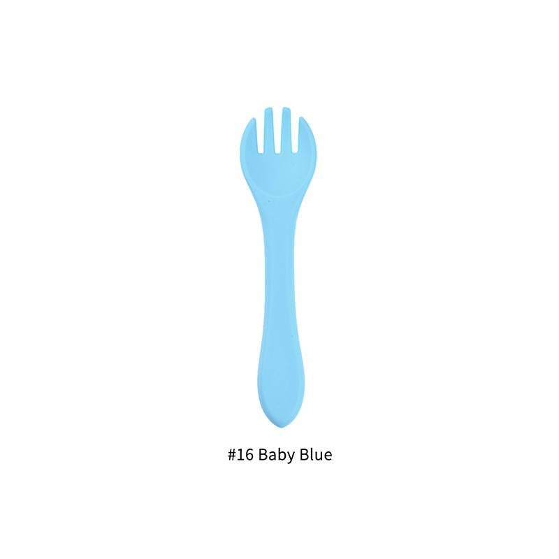 Title 5, Food Grade Baby Feeding Tableware Silicone Fork