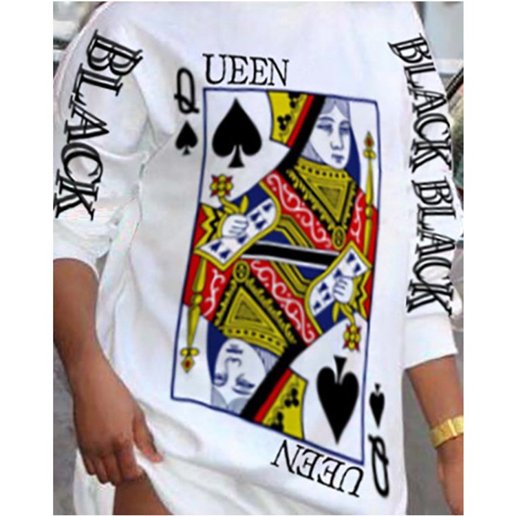 Women's Fashion Print Pullover Casual Loose Sweater