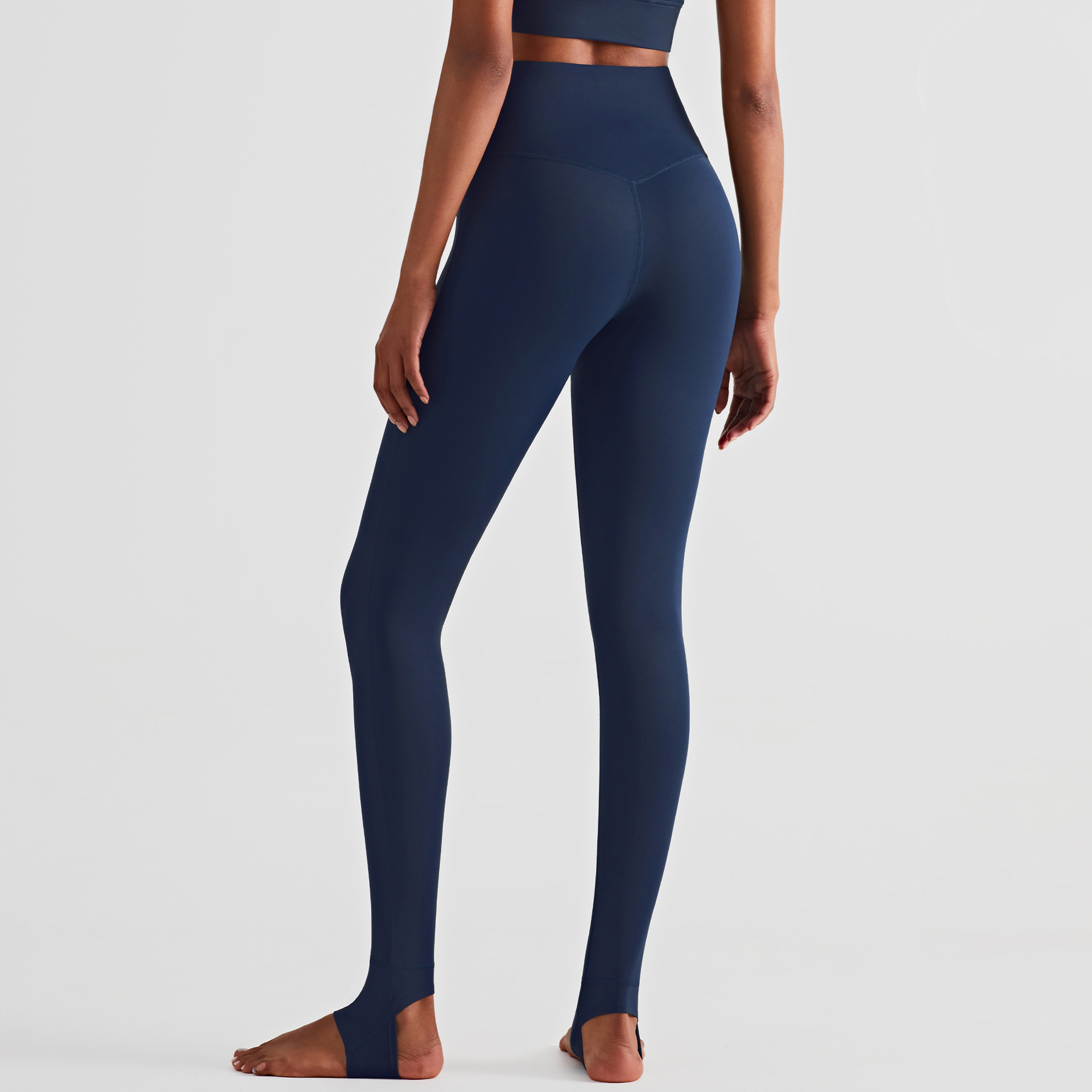 High waisted Butt lifting Fitness Step Pants Tight Fit Navy - Shop at LoveMi