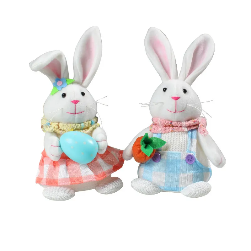 Easter Cartoon Cute Newspaper Egg Radish Luminous Rabbit Tabletop Decoration – image 5