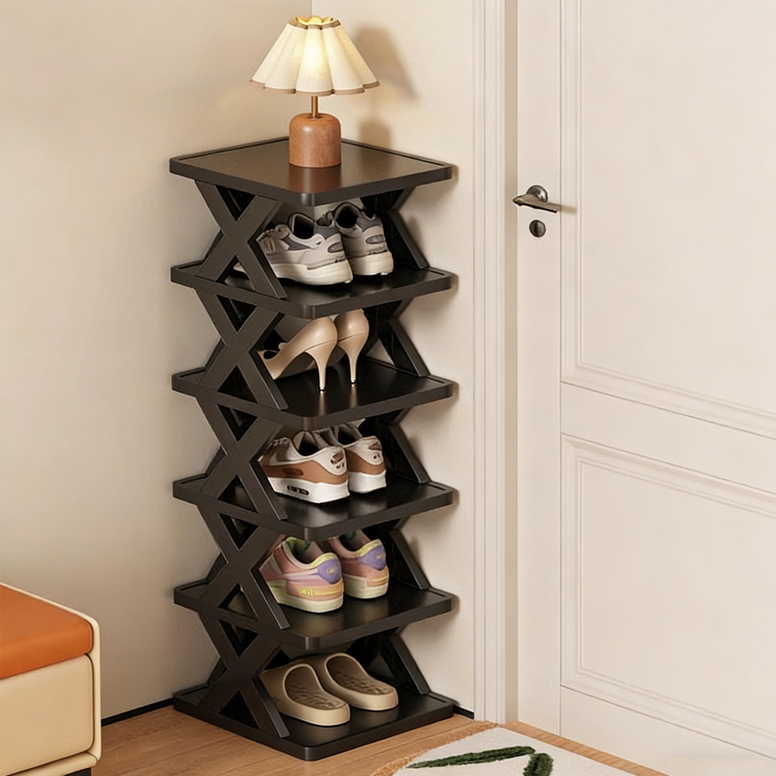 Multi-layer Shoe Rack, Small And Narrow, Simple Shoe Rack For Front Door Storage