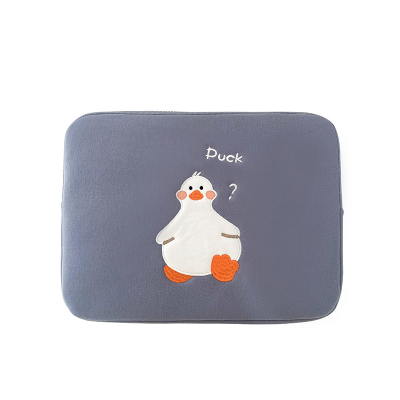 Cartoon Cute Duck Embroidery Ins Niche Design Tablet Case — foto 5