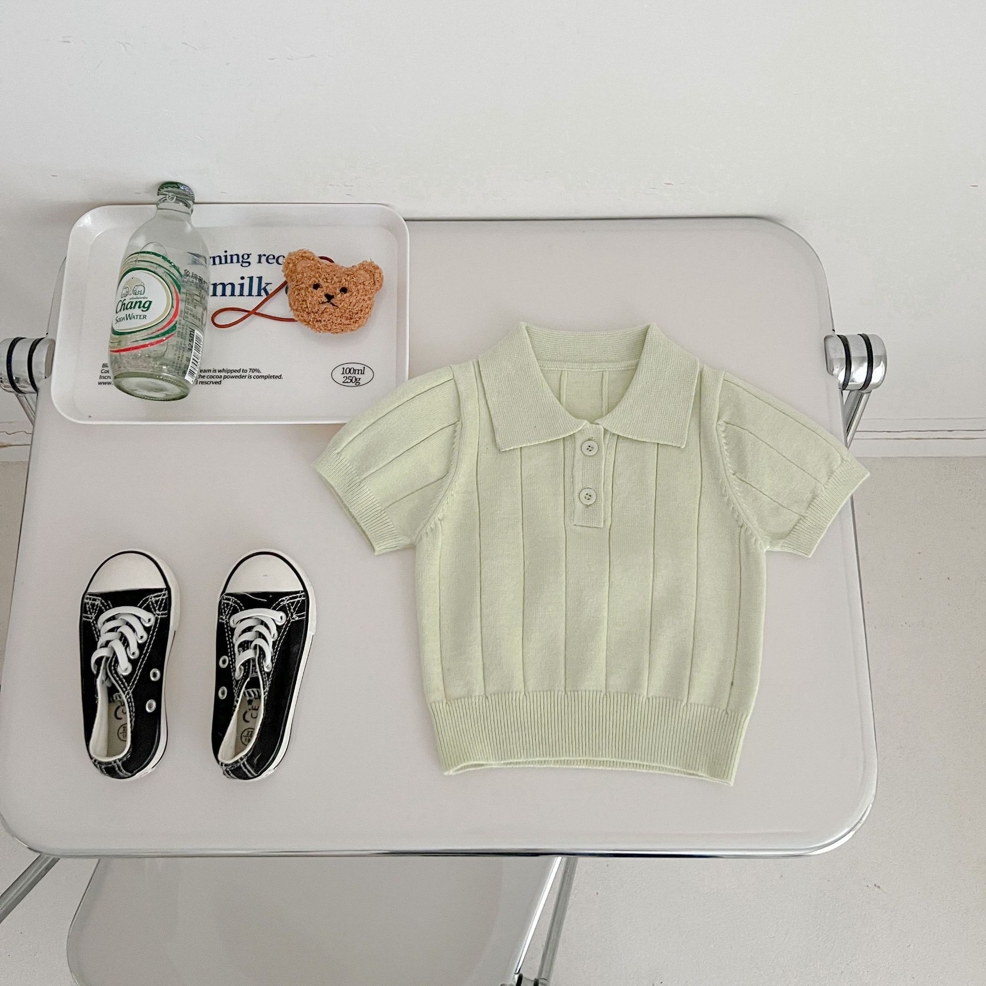 Title 10, Infants Baby Knitwear Lapel Pullover Blouse And...