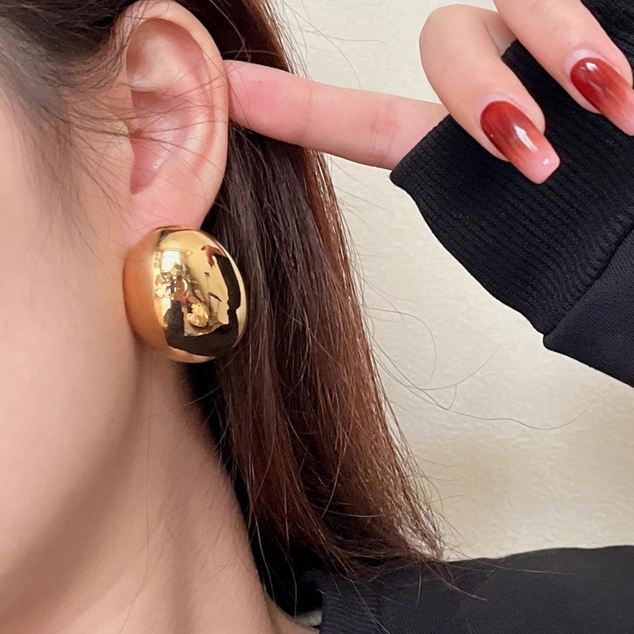 Title 6, Gold Large Earrings Women