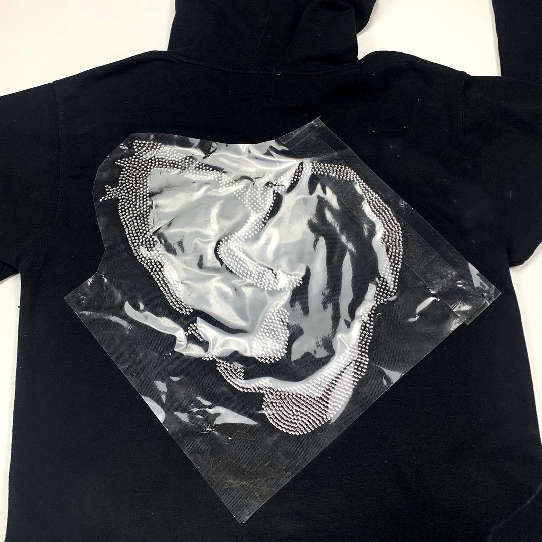 Title 6, REVENGE Diamond Black Hoodie Rhinestone Hoodie ...