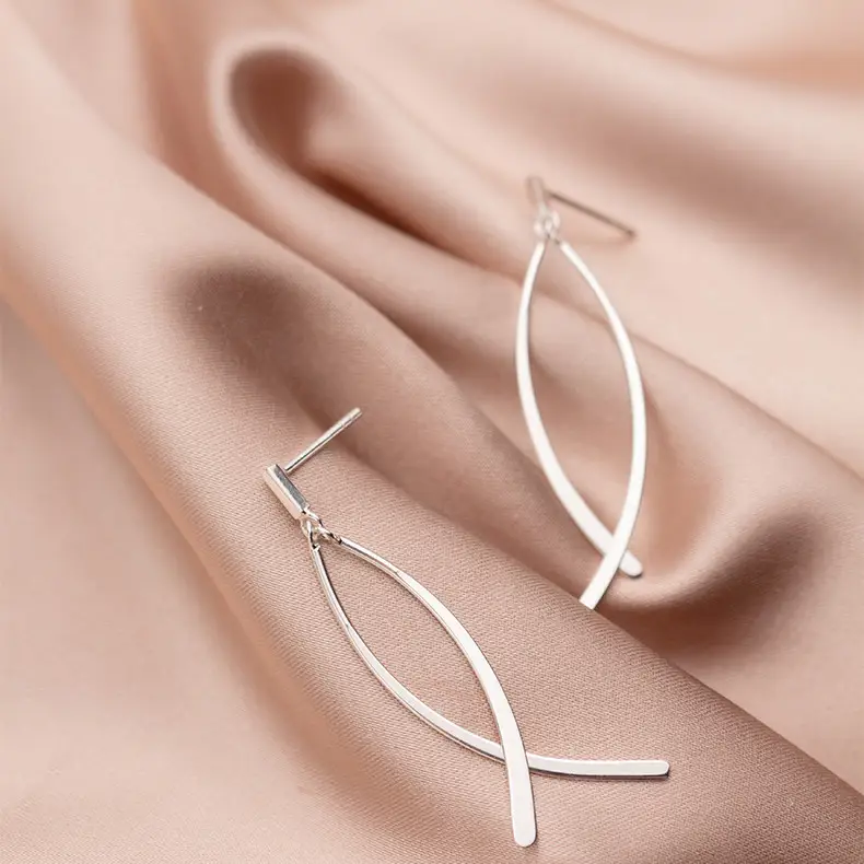 Tassel Temperament Trend Silver Earrings