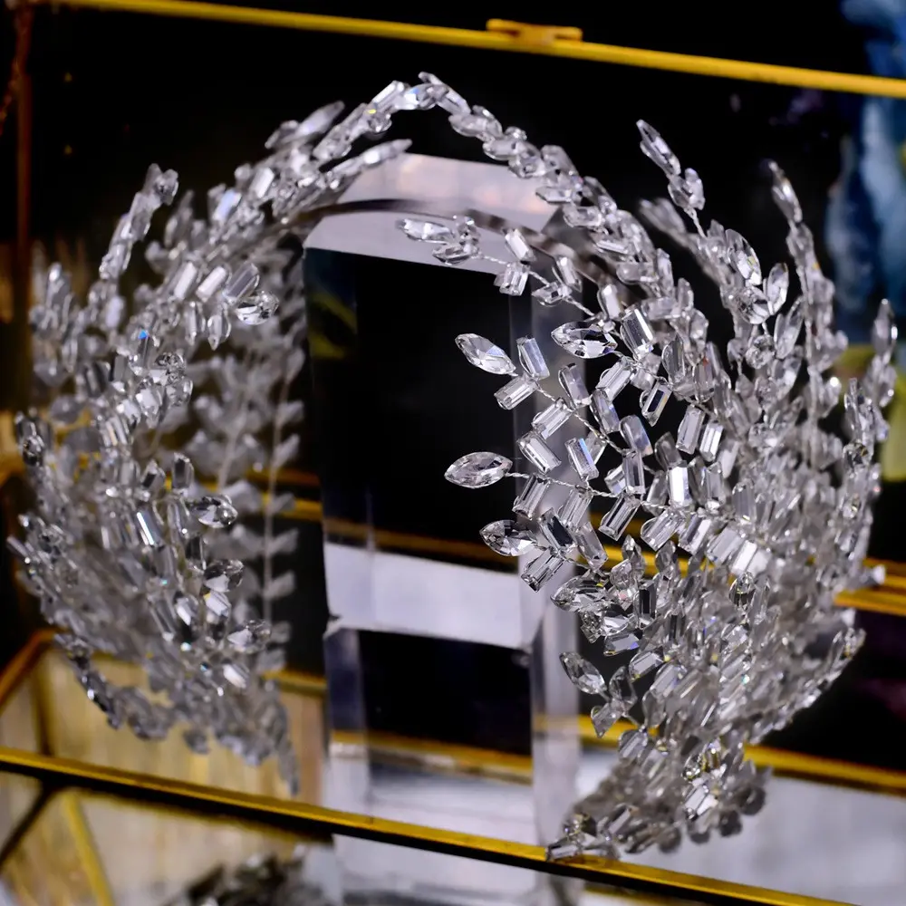 Wedding Dress Accessories Rhinestone Headband Styling Hair