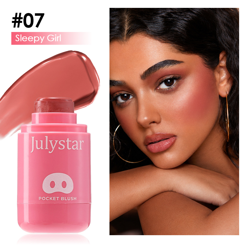 Moisturizing Water, Light Sense, Color Expansion, Natural Lip And Cheek Dual-use Powder Blusher Cream — foto 3