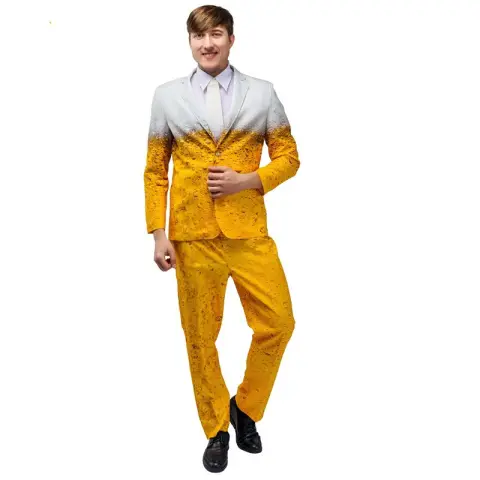 Adult Men Carnival Beer Suit Stage Wear Performance Costume