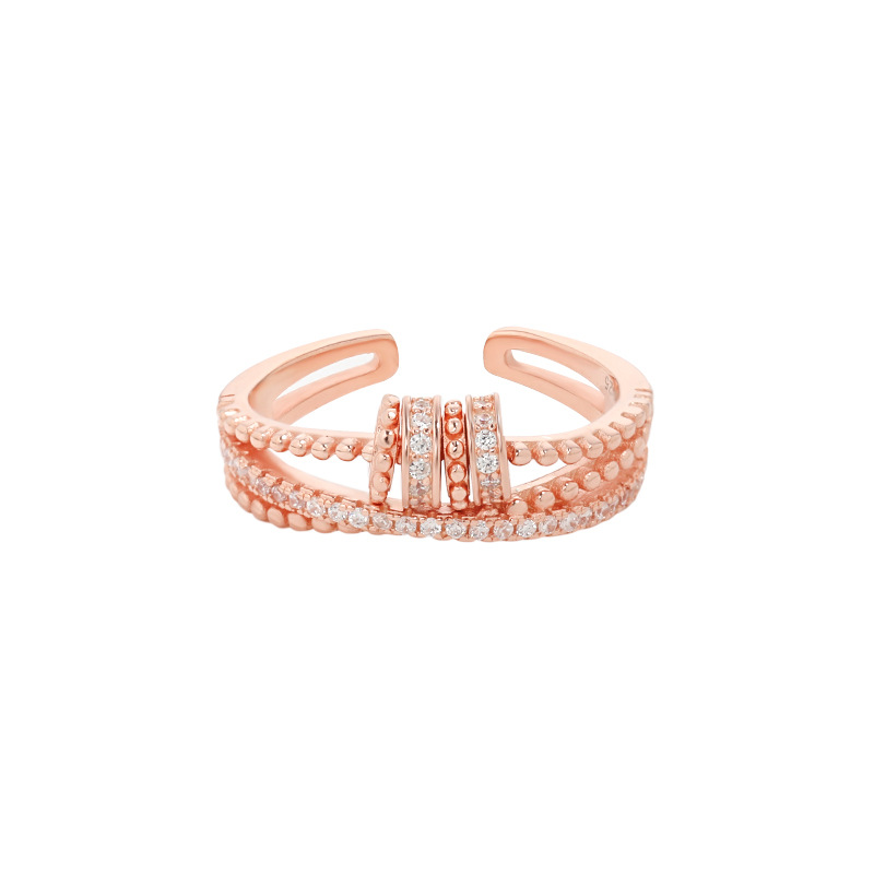 Sterling Silver Anxiety Spin Ring Women's Fashion Personality