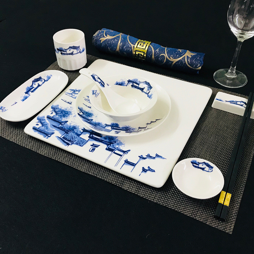 Title 15, Chinese Restaurant Hotel Set Table Ceramic Dish...