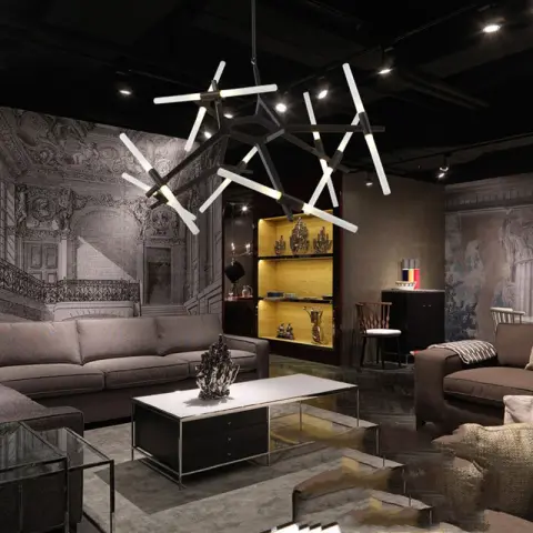 Modern Irregular Living Room Minimalist Dining Chandelier