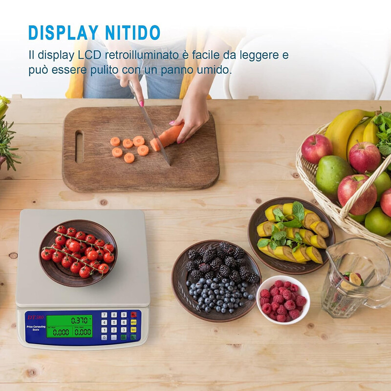 30KG Platform Commercial Weighing Scale Digital-Electronic Price Shop Retail UK — image 3