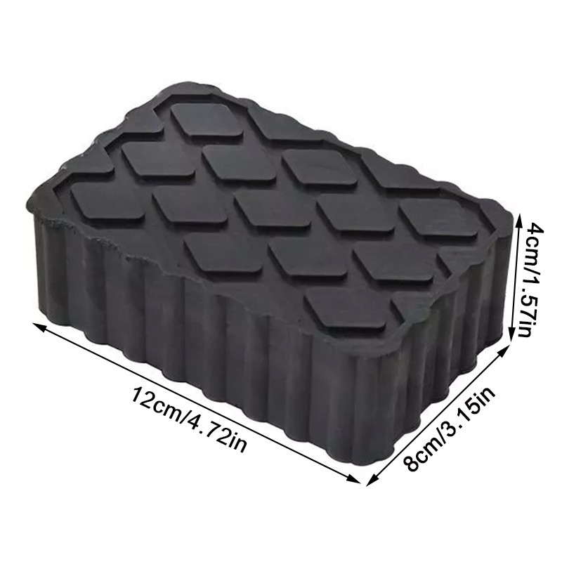 4X Ramp Jacking Rubber Blocks - Universal Scissor Car Lift Pads 120x80x40 Mm — image 4