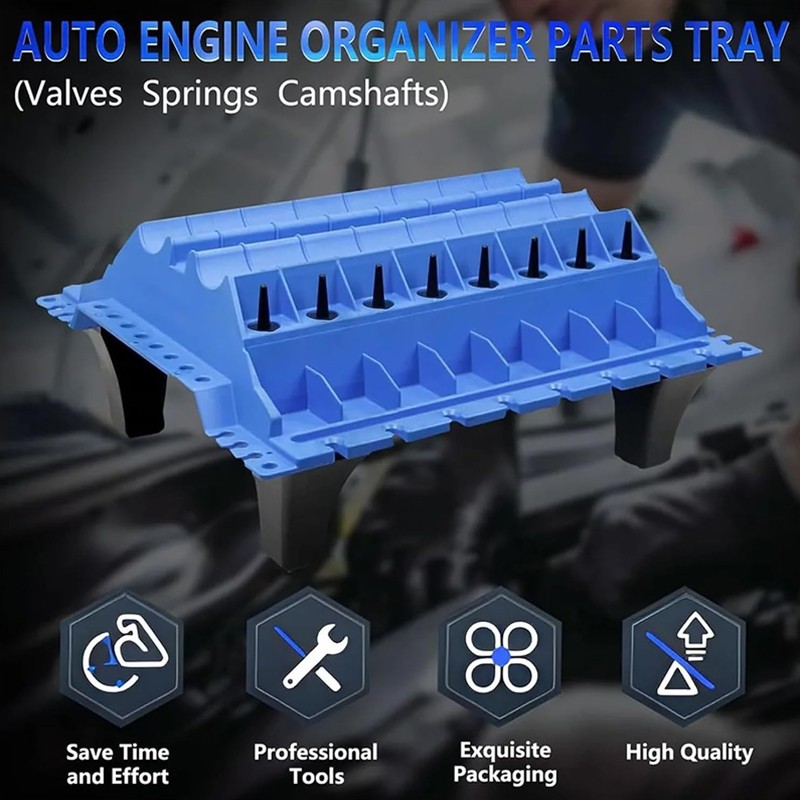 Engine Cylinder Head Component Repairing Organiser Valves Standing Tools