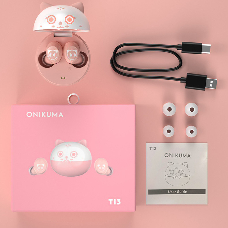 Bluetooth Headset Wireless Rechargeable Mini Cute - Image 2