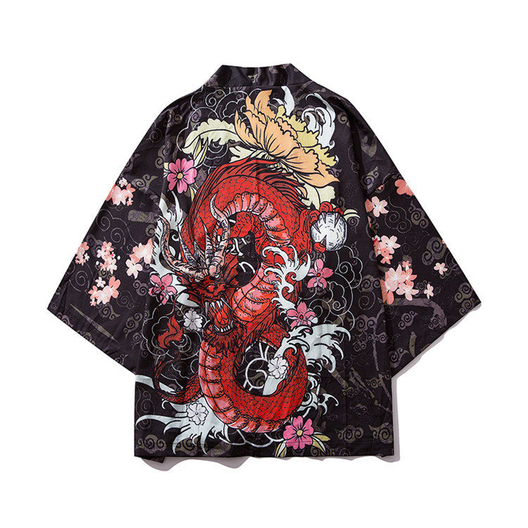 Graffiti Hanfu Ancient Style Tang Suit Kimono Cardigan