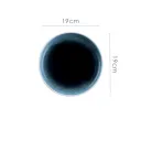 7.5Inches Blue Thick Dot White