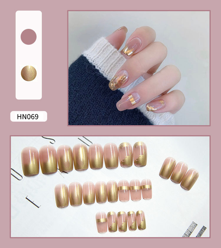 Nail Art Finished Fake Nail Scrub Nail  Patch Wearable