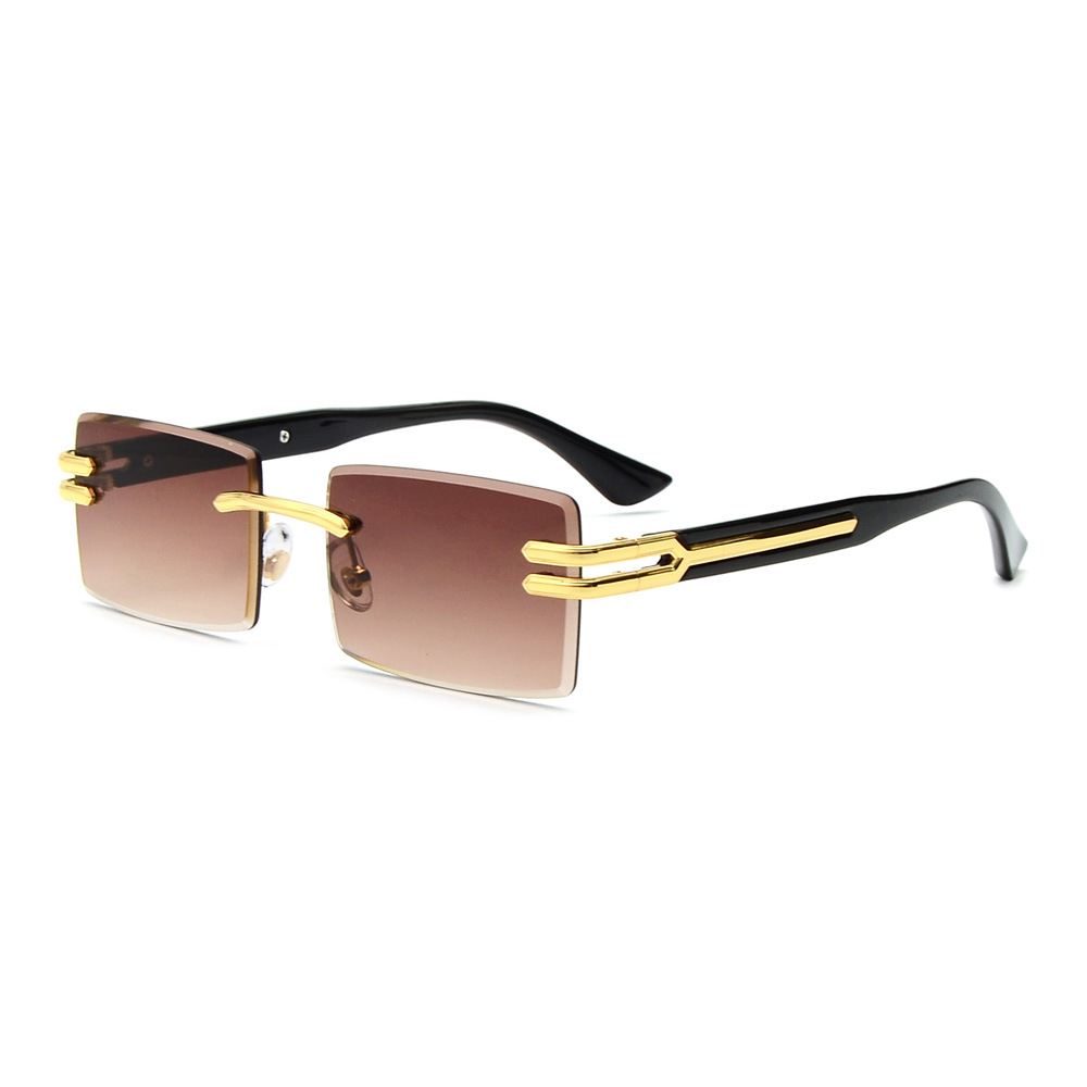 Square Fashion Sunglasses Without UV Protection - Image 6