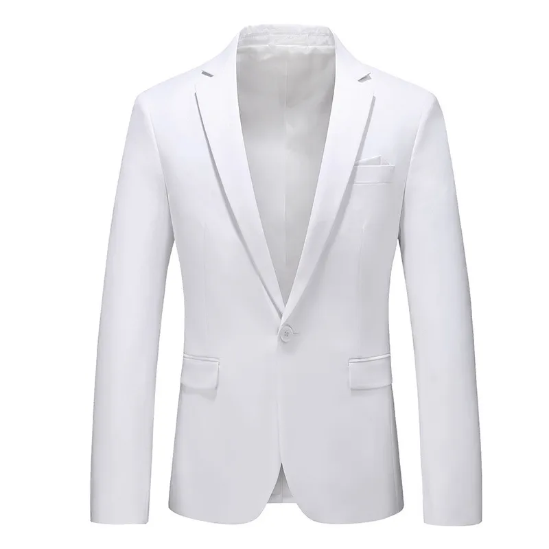 Men's Business Casual Single Western Shirt - White