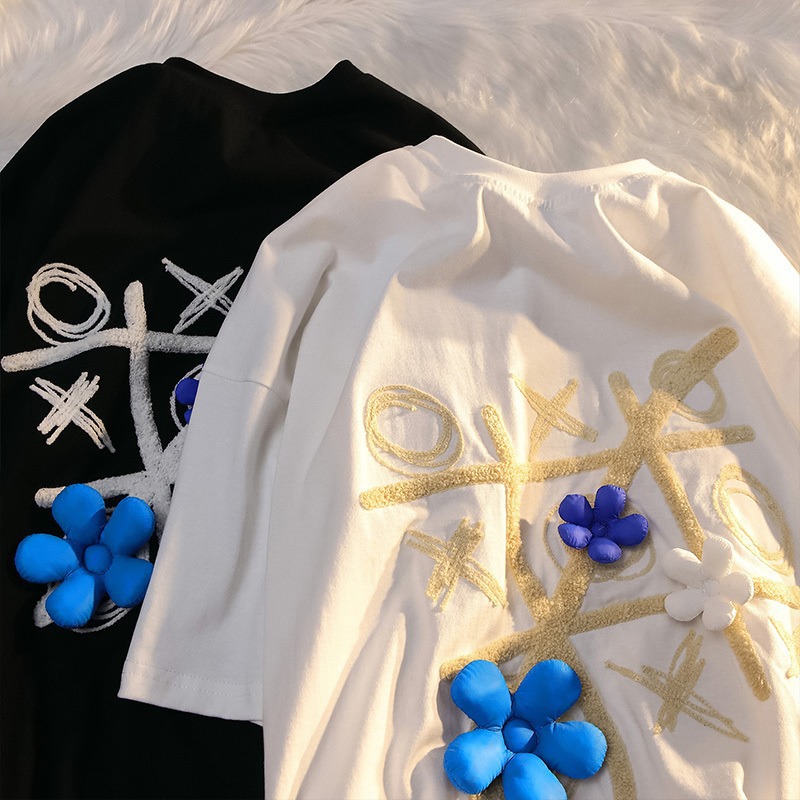 Niche Design Women's Summer Couple Loose Short Sleeves