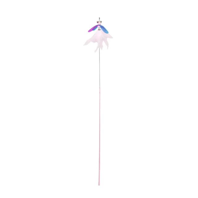 Fairy Feather Retractable Large Fluffy Feather Funny Cat Toy Funny Cat Stick - Shop at LoveMi