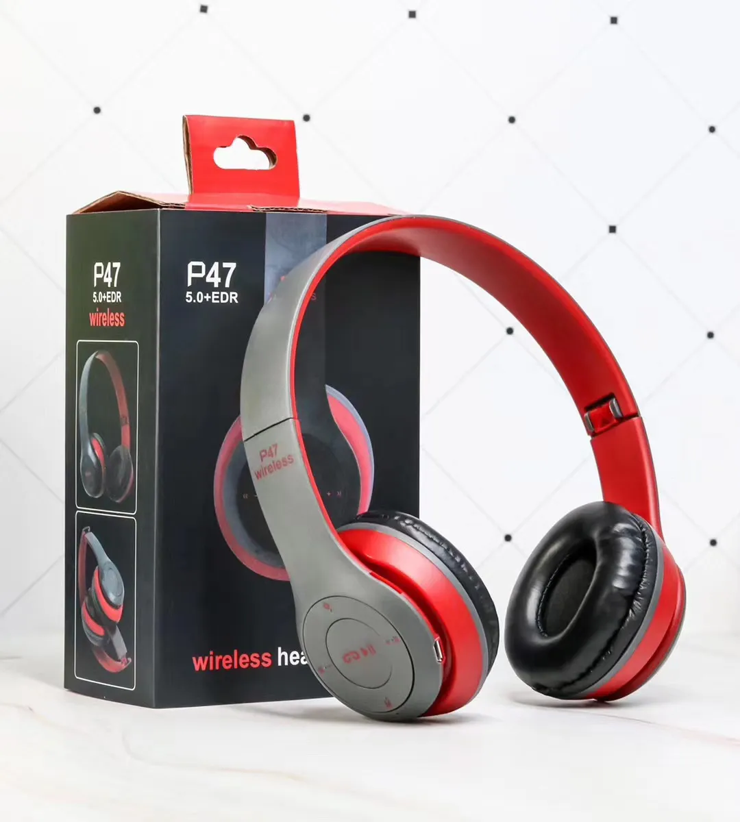 Wireless Headset Foldable Stereo Bass Bluetooth Headphones Kid Girl Helmet Gift,with Mic USB Bluetooth 5.0 Adaptor For TV Gaming – image 3