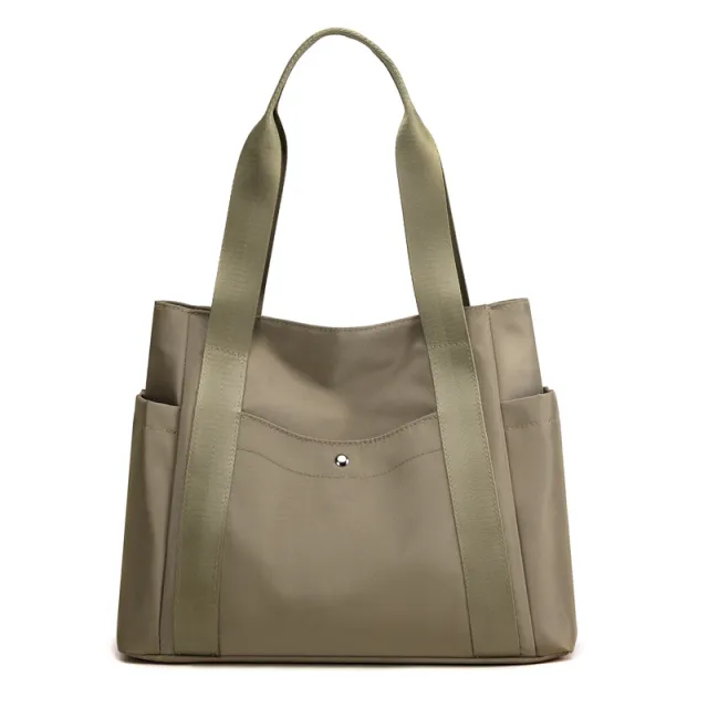 Versatile Oversized Tote Shoulder Bag Khaki - Shop at LoveMi
