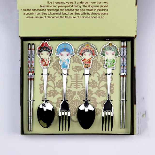 Peking Opera Mask Tableware Chopsticks Bowl China 5 Style - Shop at LoveMi