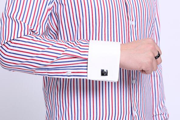 Men's Long Sleeve French Cufflinks Shirt
