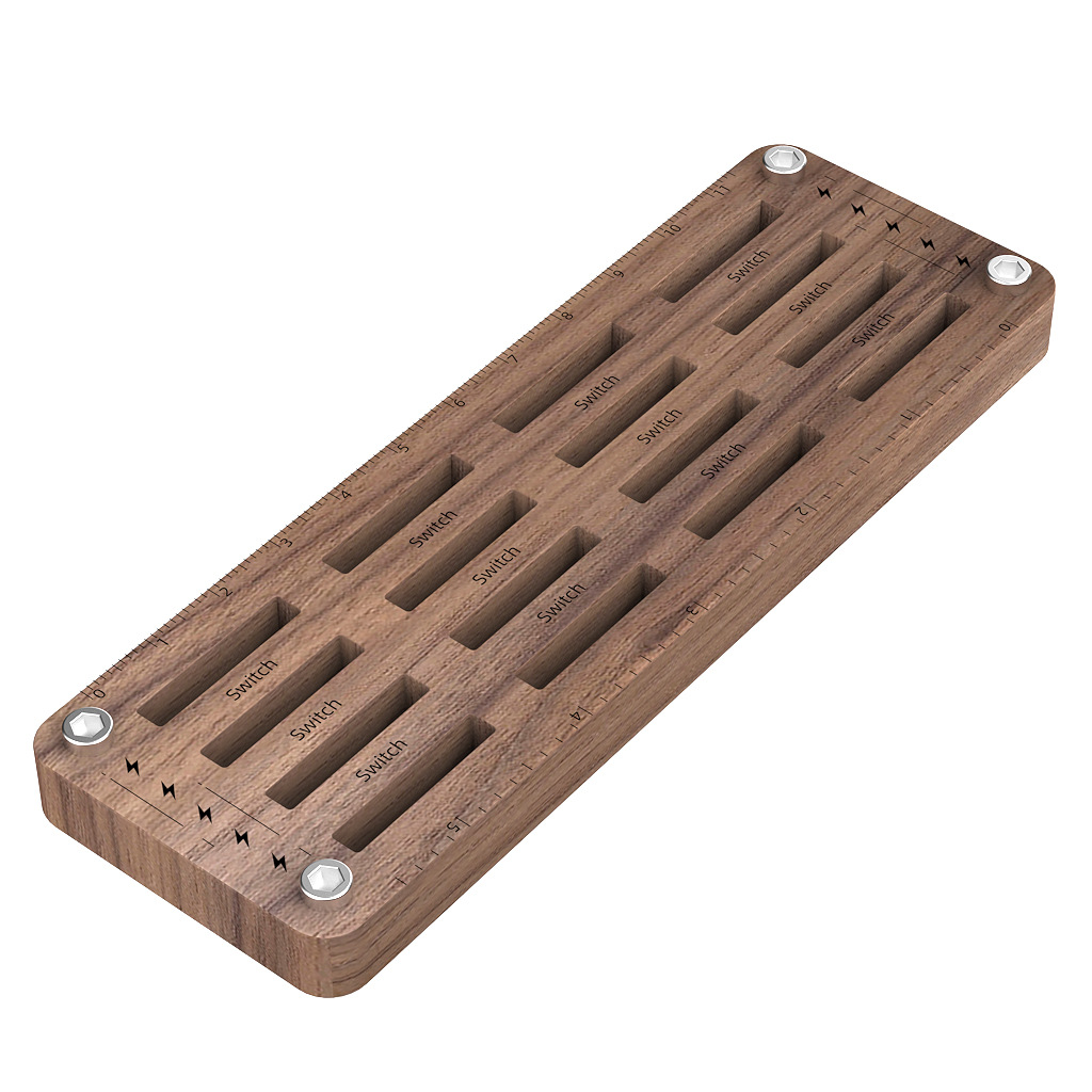 16slot walnut cassette holder