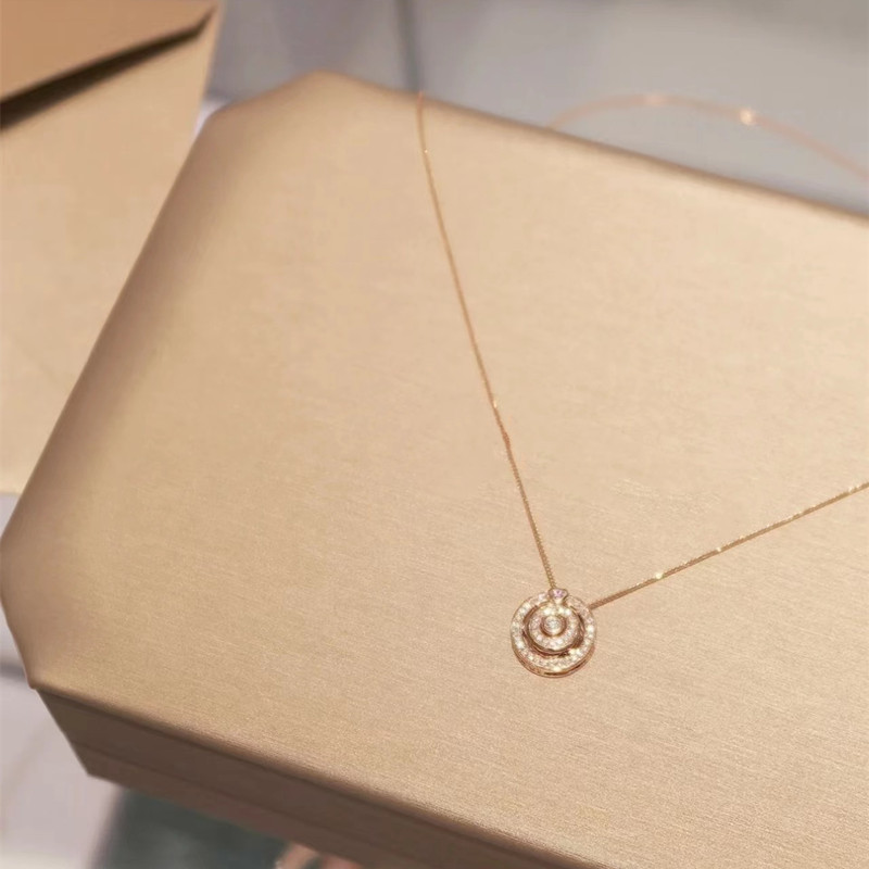 Sterling Silver Finger Love Pin 18k Gold Necklace