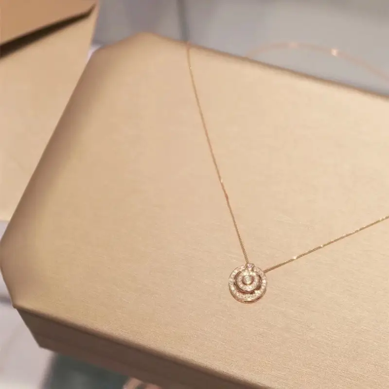Sterling Silver Finger Love Pin 18k Gold Necklace