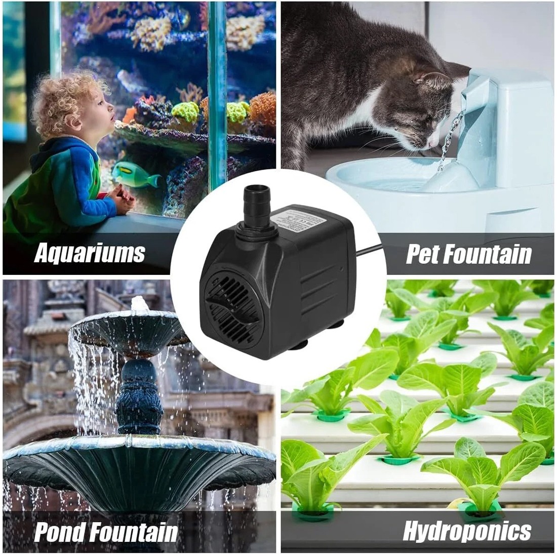 Water Pump Feature Fountain Outdoor Garden Fish Pond Submersible Aquarium — image 8
