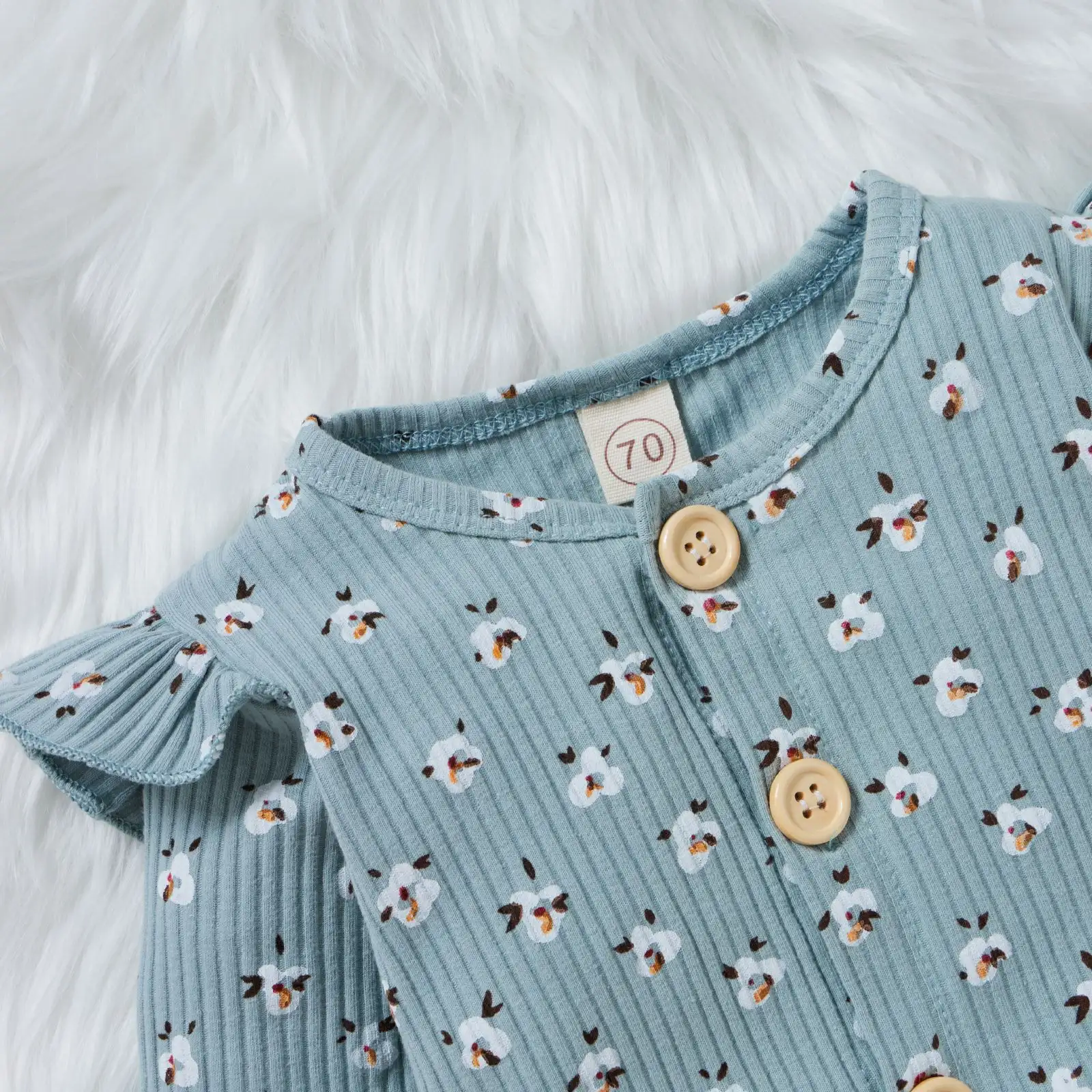 Children's Two-color Pit Stripe Printed Jumpsuit