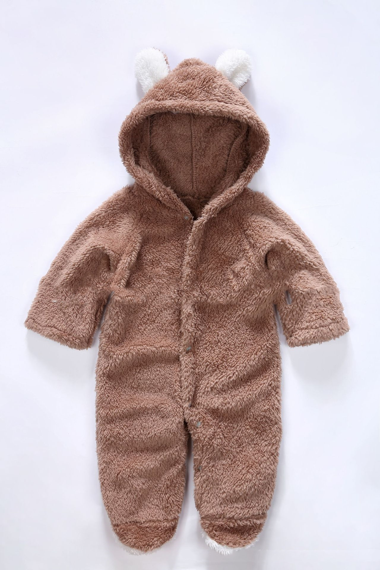 Children's Velvet Animal Jumpsuit Without Down