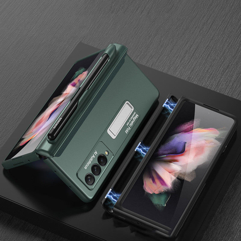 Funda plegable ranura pluma magnética